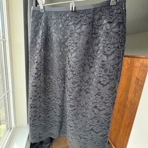 NEW Lace Black Pencil Skirt Slit